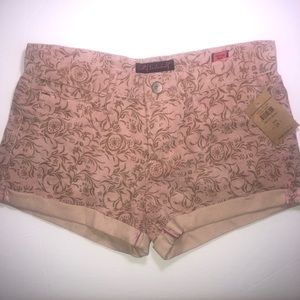 Pink Paisley Corduroy Cult of Individuality Shorts